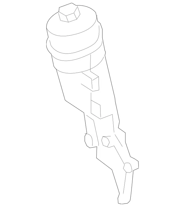 1561800410 - Engine: Oil Filter Housing for Mercedes-Benz Image