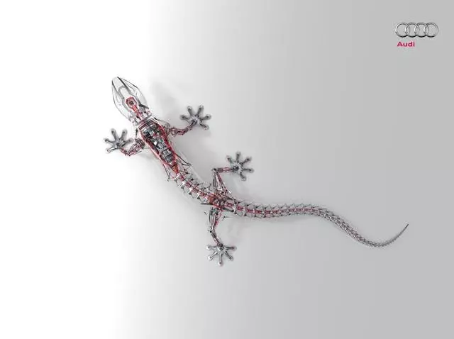 High-Tech Gecko Decal - Small - Audi (4M0-064-317)