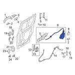DT1Z61264A27AT - Body: Latch Assembly for Ford: Transit Connect Image