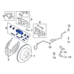 MB3Z2200D - : 2021-2024 Ford - Brake Pads for Ford: Bronco, Ranger Image