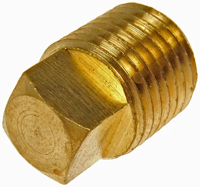 785071D - Hardware and Service Supplies: Brass Pipe Plug - Square Head - 1/4 In. MNPT for Dorman Image