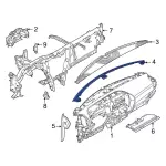 M1PZ7804321AA - Body: 2021-2024 Ford Bronco Sport - Upper Trim for Ford: Bronco Sport Image