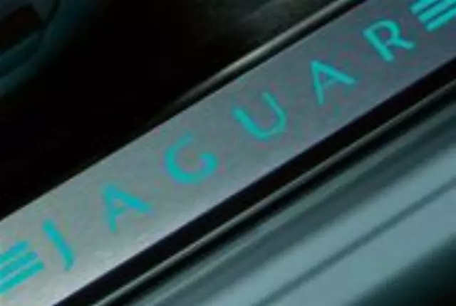 C2Z5587AMT - Exterior: Illuminated Sill Tread Plates, Oyster for Jaguar Image