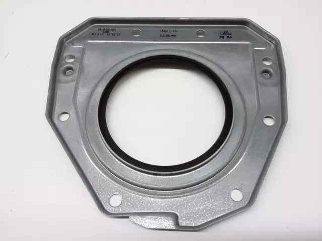 6K103171P - Engine: Rear Main Seal Retainer for Volkswagen: Arteon, Atlas, Atlas Cross Sport, Beetle, CC, Eos, Golf, Golf Alltrack, Golf R, Golf SportWagen, GTI, Jetta, Passat, Tiguan, Tiguan Limited Image