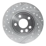 63111027L - : DFC Brake Rotor - Drilled and Slotted - Silver for DYNAMIC FRICTION Image