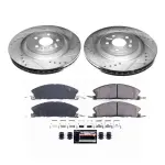 K6374 - : Z23 Daily Driver Carbon-Fiber Ceramic Brake Pad and Drilled &amp; Slotted Rotor Kit for PowerStop Image
