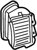 687517S000 - Body: Vent Grille for INFINITI: QX56 Image