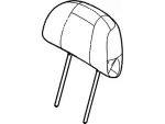 8L8Z78611A08BD - Body: Headrest, Outer for Ford: Escape Image image
