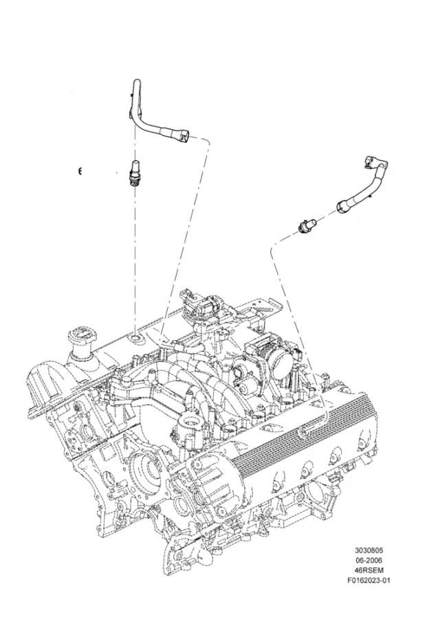6W7Z6A666AA - Emission System: PCV Valve for Ford Image