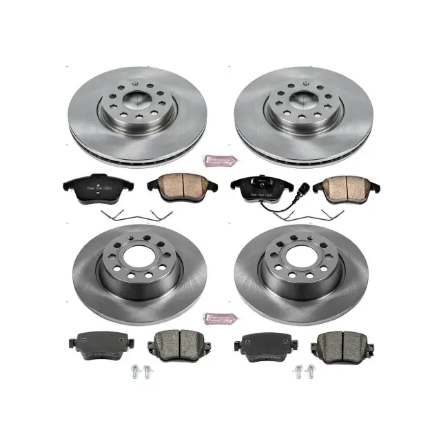 KOE7537 - Brakes &amp; Brake Parts: OE Stock Replacement Low-Dust Ceramic Brake Pad and Rotor Kit for PowerStop Image