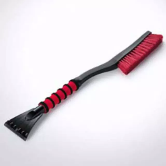 Red & Black Ice Scraper W/ Snowbrush - Audi (80A-096-010-A)