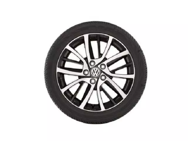 5G0071497FZZ - Wheels: 17 Inch Blade Wheel - Black And Silver for Volkswagen: Golf, Golf Alltrack, Golf SportWagen, GTI, Jetta Image