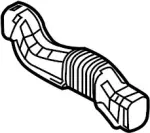 27933CG000 - Body: Heater Duct Connector for INFINITI: FX35, FX45 Image