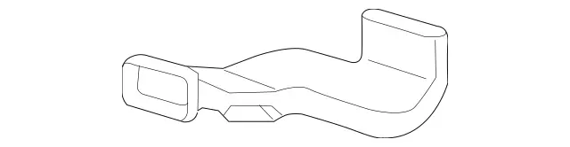 1668311646 - Heating and Ventilation: Rear Duct for Mercedes-Benz: GL350, GL450, GL550, GL63 AMG, GLE300d, GLE350, GLE400, GLE43 AMG, GLE450 AMG, GLE550e, GLE63 AMG, GLE63 AMG S, GLS350d, GLS450, GLS550, GLS63 AMG, ML250, ML350, ML400, ML550, ML63 AMG Image image