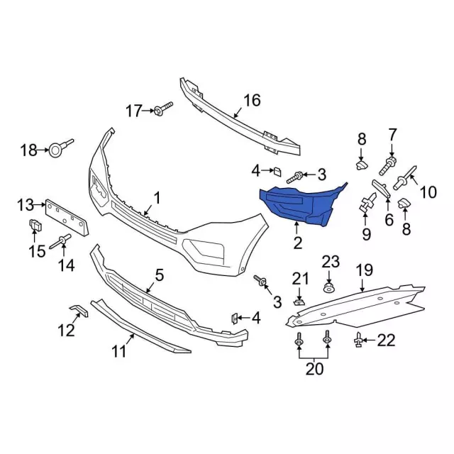 Bracket Fog Lamp - Ford (LB5Z-15266-AD)
