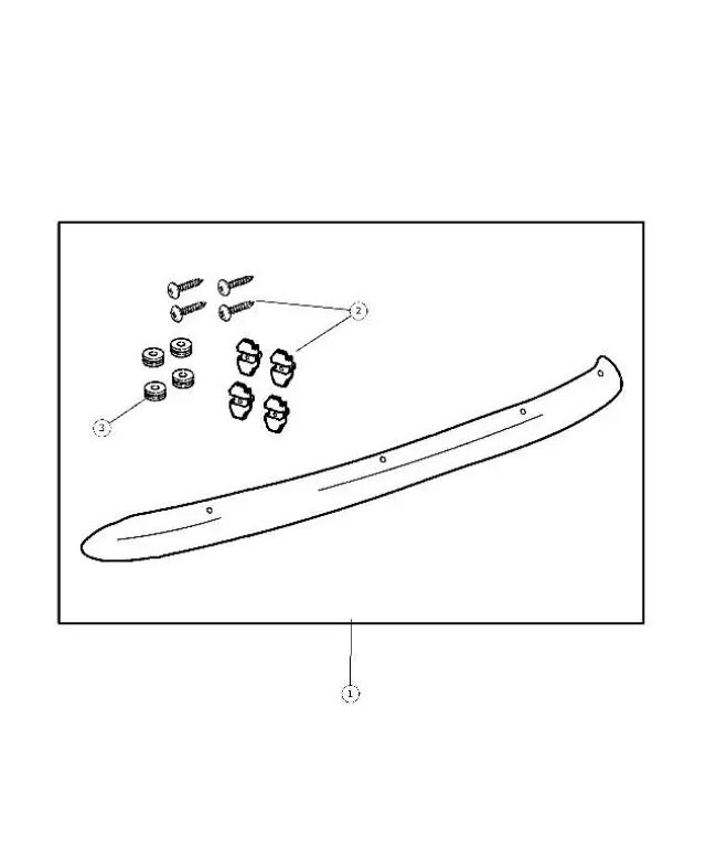 5016373AA - Mopar Accessories - Component Parts: Accessories Retainer for Mopar Image