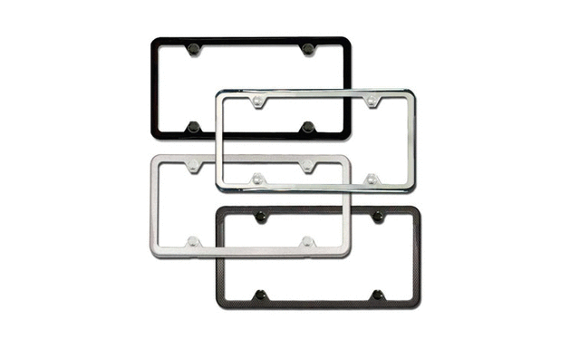 PNA70300303 - Exterior: Slim-Line License Plate Frames for Porsche: 911, Boxster, Cayman, Panamera Image