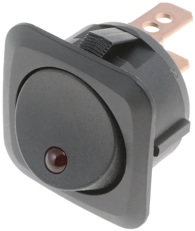84880 - : Black Body/Red LED Glow - Round Style for Dorman Image