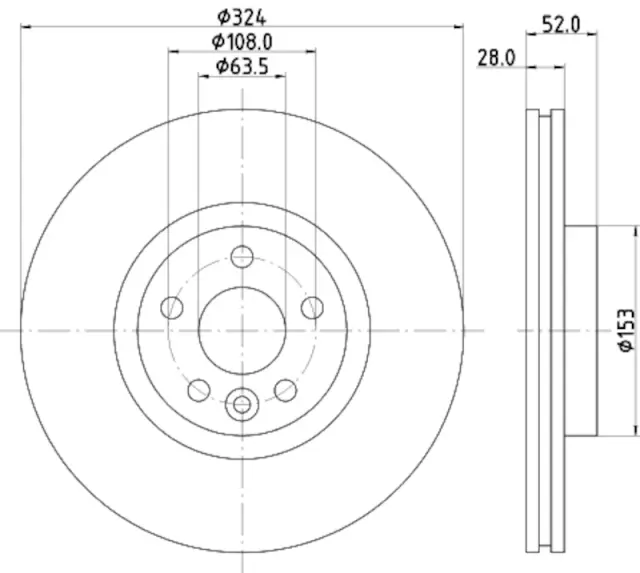 355126661 - : Disc Brake Rotor for Hella Pagid Image