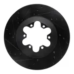 63348057L - : DFC Brake Rotor - Drilled and Slotted - Black for DYNAMIC FRICTION Image