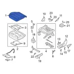 MB5Z7862900DB - Body: Cushion Cover for Ford Image