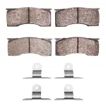 1551000101 - : DFC 5000 Advanced Pads - Semi-Metallic and Hardware Kit for DYNAMIC FRICTION Image