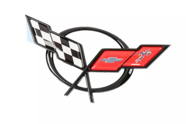 Front Bumper Fascia Crossed-Flags Logo - GM (19207384)