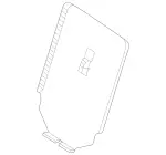 16793301007Q14 - Body: Seat Back Panel for Mercedes-Benz Image