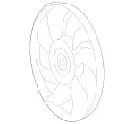 9065000393 - HVAC: A/C Condenser Fan Blade for Mercedes-Benz: Sprinter 1500, Sprinter 2500, Sprinter 3500, Sprinter 3500XD, Sprinter 4500 Image