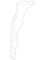 1676261400 - Cowl, Front Panel: Closing Panel for Mercedes-Benz: GLE350, GLE450, GLE450e, GLE53 AMG, GLE580, GLE63 AMG S, GLS450, GLS580, GLS63 AMG, Maybach GLS600 Image