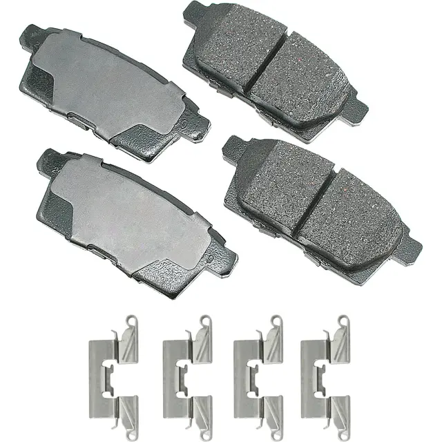 ACT1259 - Brake: Akebono ProACT Ultra Premium Ceramic Disc Brake Pad Kit for AKEBONO Image