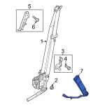 LB5Z7860044AB - Electrical: Outer Buckle for Ford: Explorer, Police Interceptor Utility Image