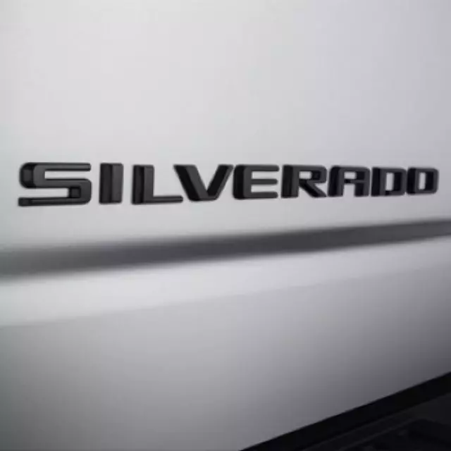 86539774 - Exterior: Silverado Wt Emblems - Black for Chevrolet: Silverado 1500, Silverado 1500 LTD Image