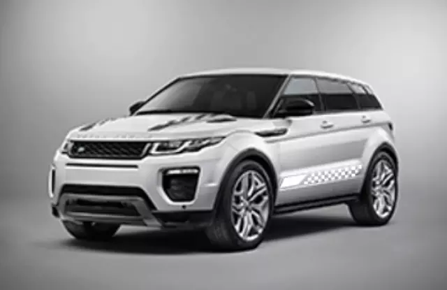 VPLVB0187NER - Exterior: Vehicle Decals, Checker, Left Side, White for Land Rover: Range Rover Evoque Image
