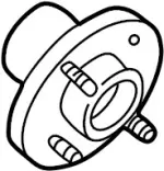 402022J010 - Brakes: Hub for INFINITI: G20 Image