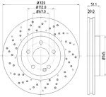 355120352 - : Disc Brake Rotor for Hella Pagid Image