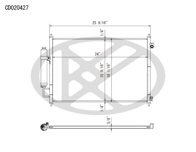 CD020427 - Air Conditioning &amp; Heat: Koyorad A/C Condenser for Koyo Image