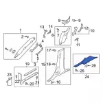 LL1Z7813209EA - Body: Front Sill Plate for Ford Image