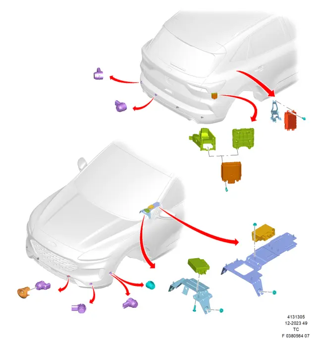 W505563S437 - Electrical: Bracket Screw for Ford Image