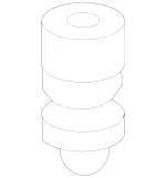 1643230044 - : Rubber Bumper for Mercedes-Benz: ML320, ML350, ML450, ML500, ML550, ML63 AMG Image