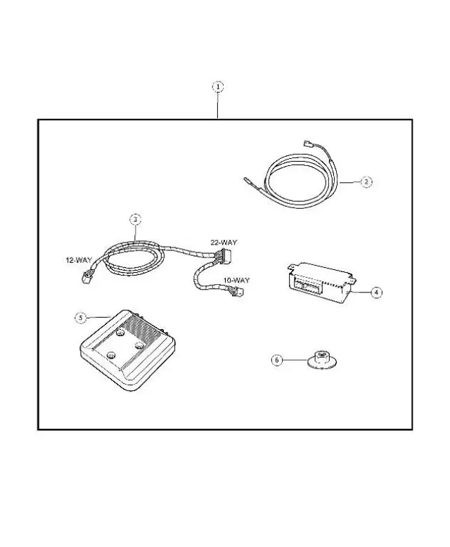 5086643AA - Mopar Accessories - Component Parts: Rcvr To Radio Wiring for Mopar Image