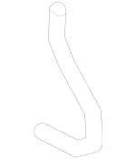 463869160064 - Windshield Washer, Emergency Equipmt: Hose Line for Mercedes-Benz Image