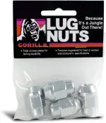 41147B - : Acorn Bulge 3/4" Hex 14mm x 1.50 Chrome Pack of 4 Lug Nuts for Gorilla Automotive Image