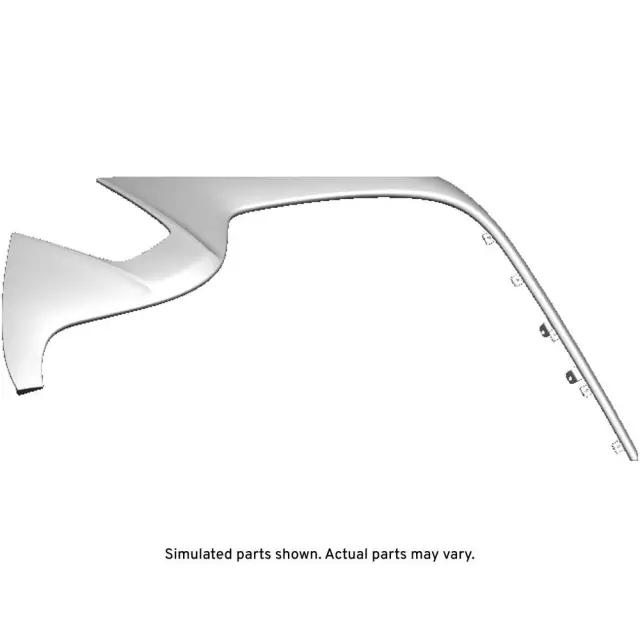 84288712 - : Jet Black Instrument Panel Instrument Cluster Hood for Chevrolet: Corvette Image