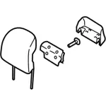 DP5Z54611A08BC - Body: Headrest for Lincoln: MKZ Image