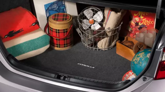 PT2060214120 - Cargo Management: COROLLA CARPET TRUNK MAT - BLACK - 2014-2018 MODEL for Toyota: Corolla Image