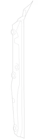 2228890125 - Attachment Parts: Fender Gap Cover for Mercedes-Benz: Maybach S550, Maybach S560, Maybach S600, Maybach S650, S450, S550, S550e, S560, S600, S63 AMG, S65 AMG Image