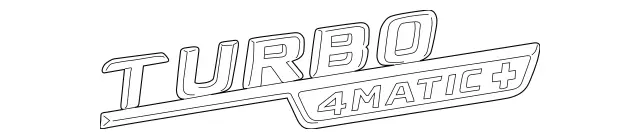 2908172400 - Covering and Lining: Model Badge for Mercedes-Benz: AMG GT 43, AMG GT 53, E53 AMG Image image