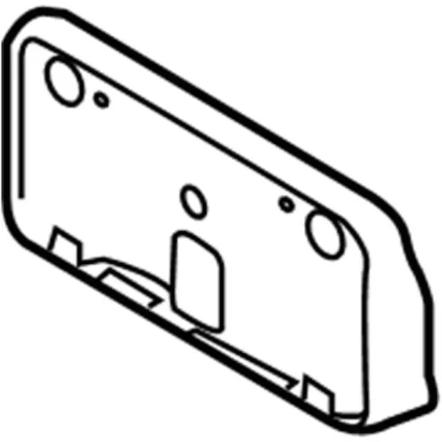 8A2Z17A385A - Body: License Bracket for Ford Image