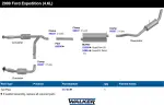 21355 - : Quiet-Flow SS Direct Fit Exhaust Muffler 2.5" Inlet (ID) 2.5" Outlet (ID) for Walker Exhaust Image